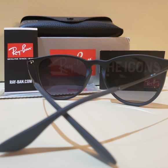 NWT  Ray-Ban black Erika sunglasses Authentic - Picture 5 of 6